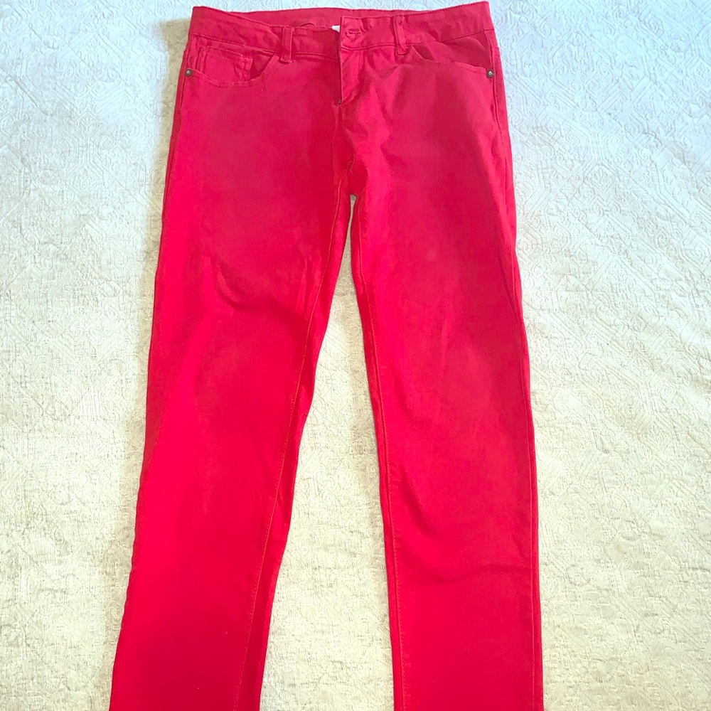 Red Skinny Jeans